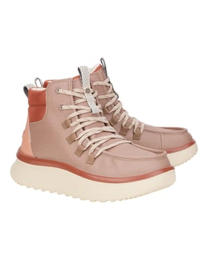 HEYDUDE Wendy Peak Apres PU Coated Canvas Ökenbruna stövlar för kvinnor