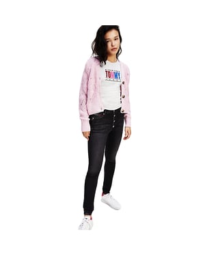 Tommy Jeans Dam Sylvia HR Super Sky