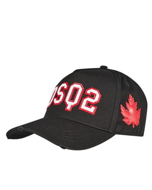 Dsquared2 DSQ2 Maple Leaf Cap Sn22 in Black