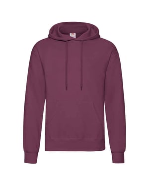 Fruit of the Loom Unisex Classic Hoodie för vuxna (Bourgogne)