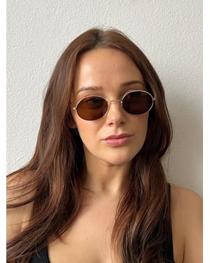 Round Metal Frame Sunglasses