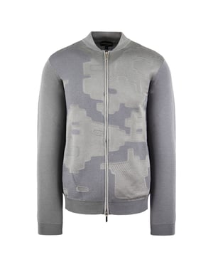 Armani Exchange Grå träningsjacka för herrar