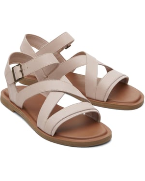 TOMS Sloane 100% Koe Dames Ballerina Roze Wedges