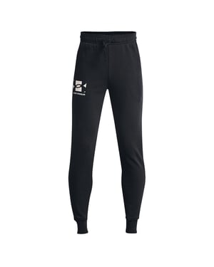 Under Armour Rival Terry zwarte trainingsbroek voor kinderen