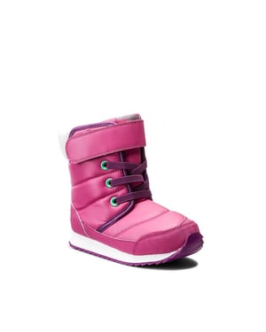 Reebok Snow Prime Lace-Up Roze Glad Leer Meisjes Laarzen BS7779