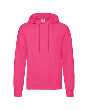 Fruit of the Loom Unisex Classic Hoodie för vuxna (Fuchsia)