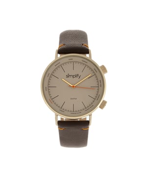 Vereenvoudig Het 3300 Leren Band Horloge