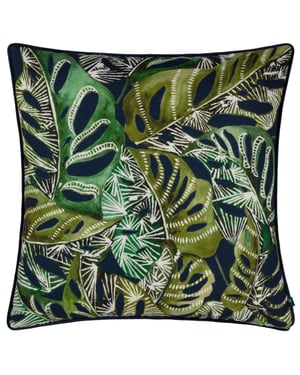 Wylder Tropics Ebon Wilds Jahi Feather Filled Cushion