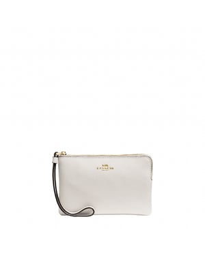 Crossgrain Leather Corner Zip Bag