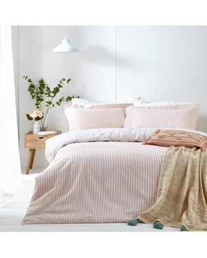 Hebden Striped Reversible Duvet Cover Set