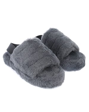 Girl's Original Penguin Children Fluffy Slipper in Grey