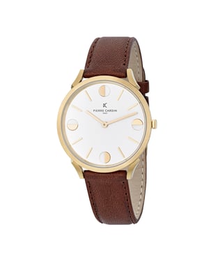 Pierre Cardin Pigalle Half Moon Unisex Horloge Bruin CPI.2012