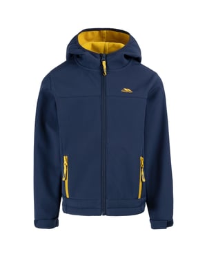 Trespass Kinder/Kids Faster Soft Shell Jas (Marine/Geel Zwavel)