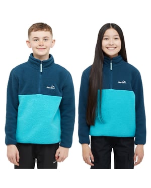Peter Storm Kids' Borg 1/4-Zip Fleece Mid-layer with Warm, Soft & Cosy Fabric
