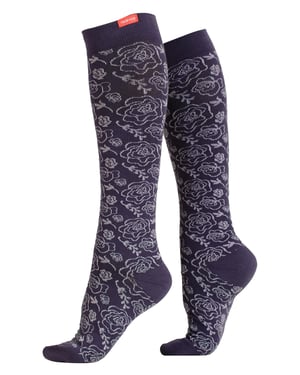 VIM&VIGR - Merino Wool Graduated Compression Socks 20-30 mmhg for Men & Women - Vintage Purple