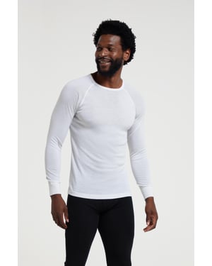 Mountain Warehouse Merino wollen thermo heren (Wit)