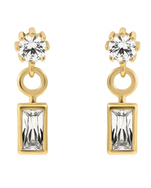 Orphelia 'Madelyn' Dames 925 Sterling Zilveren Oorbellen - Goud ZO-7583/G