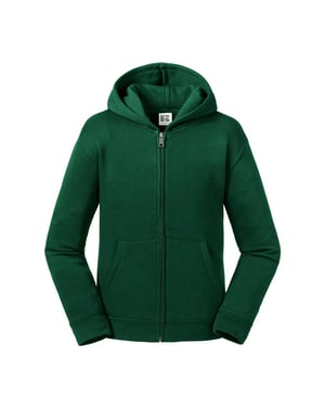 Russell Kinderen/kinderen Authentieke Zip Hooded Sweatshirt (Fles groen)