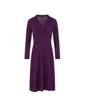 Lange Mouw Empire Lijn Knit Stijl Jurk
