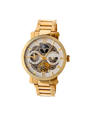 Heritor Automatic Aries Skeleton Dial Bracelet Watch