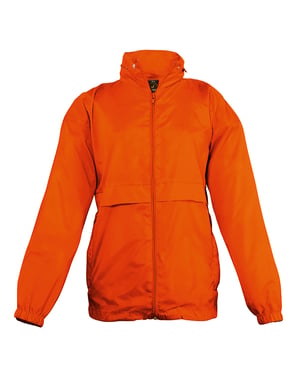 SOLS Kinderen Unisex Surf Windbreaker Jacket (waterbestendig en winddicht) (Oranje)