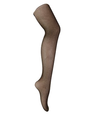 Visnet panty met hoge taille voor dames met glitter - Goud