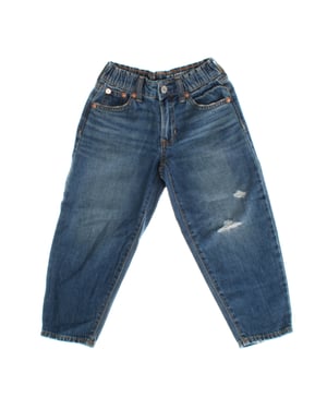 Jeans med hög midja 813605 för flickor