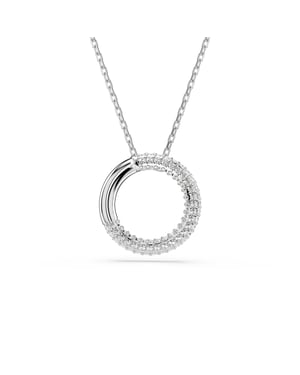 Swarovski 'Dextera' Dames Halsketting van Basismetaal - Zilver 5692737