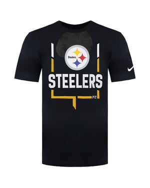 Nike NFL Pittsburgh Steelers Legend Goal Post T-shirt för herrar, svart