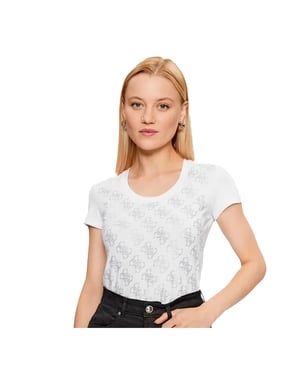 Guess dames T-shirt met strasssteentjes, maat 4g