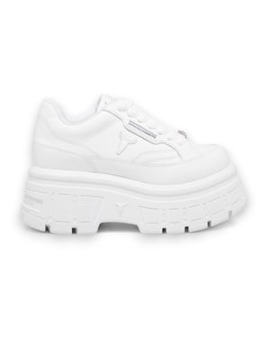 Windsor Smith Witte Chunky Leren Sneakers - Swerve