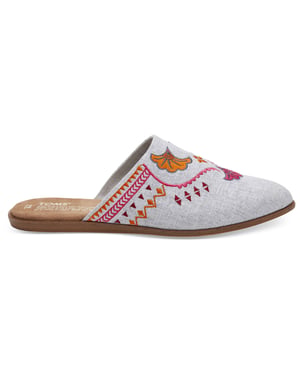 Toms Chambray Jutti Mule Grijs Dames Slippers