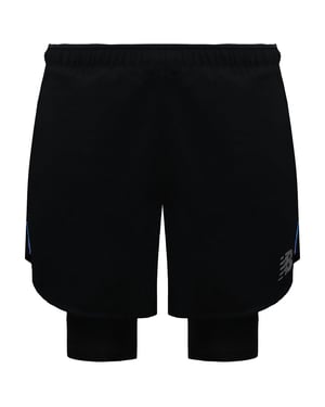 New Balance Q Speed 5inch Mens Black 2in1 Shorts