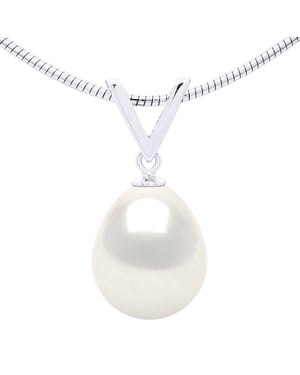Halsband Semi Rigid Äkta Odlad Sötvattenspärla Pärla 10-11 mm