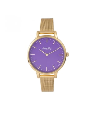 Vereenvoudig het 5800 mesh armbandhorloge