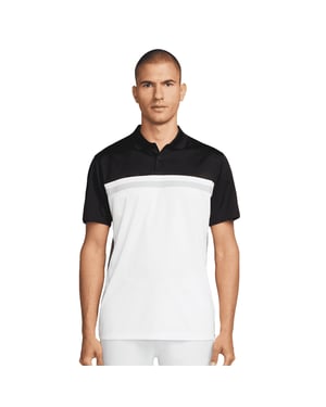 Nike Mens Victory Dri-FIT Polo Shirt (Black/White)