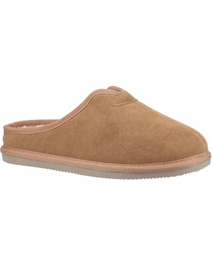 Hush Puppies Conrad Suède Herenslippers Tan