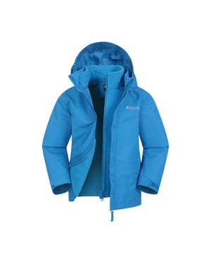 Mountain Warehouse Kinder/Kinder Fell 3 in 1 Waterafstotend Jasje (Helder Blauw)