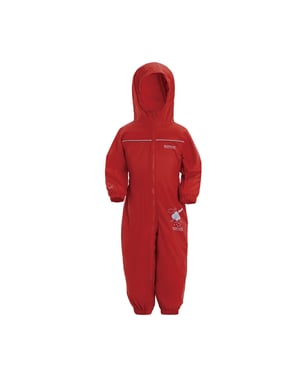 Regatta - Geweldige Outdoors Peuter Puddle IV Waterbestendige Regenpak (Rood)