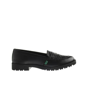 Kickers Lachly Quilt Loafer Damesschoenen Zwart