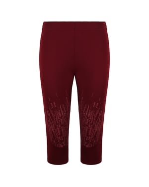 Gymshark Combat Dames Burgundy Cropped Leggings