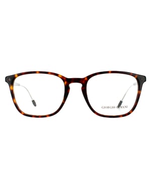 Giorgio Armani Rectangular Mens Dark Havana Glasses Frames