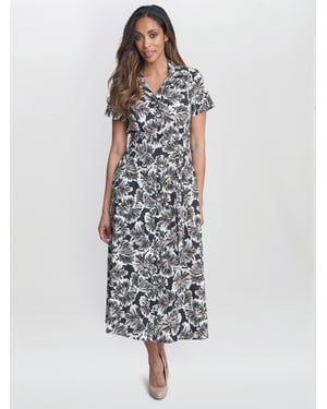 Ivonne Short Sleeve Shirt Dress