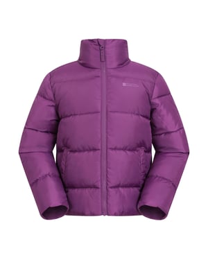 Mountain Warehouse Lottie Waterafstotend Gewatteerd Jasje voor Kinderen/Kinderen (Paars)