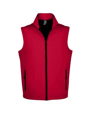 SOLS Unisex Race Softshell Gilet voor volwassenen (Peperrood)