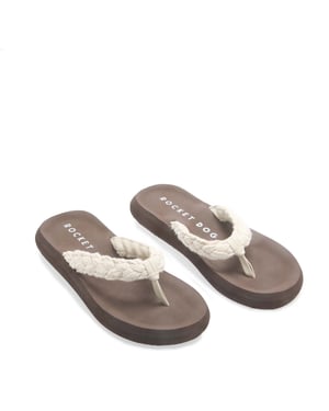 Women's Rocket Dog Sunset Cord Flip Flops in Natural