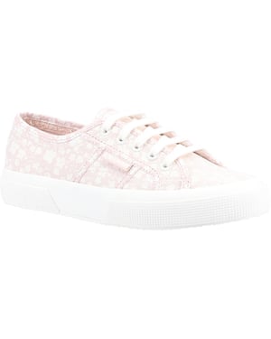 Superga 2750 Print 100% Cotton Women's Pink/White Trainers