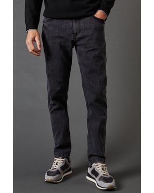 Washed Black Stretch Slim Fit Jeans