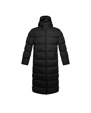 Soulstar Mens Longline Padded Puffer Jacket Hooded