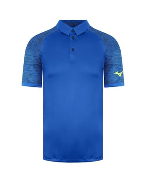 Mizuno Printed blå polotröja för herrar